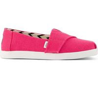 TOMS Alpargata Classic, Espadrillas Slip-On Bambine e Ragazze, Fuchsia Heritage Canvas, 34 EU