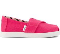 TOMS Alpargata Classic, Espadrillas Slip-On Bambine e Ragazze, Fuchsia Heritage Canvas, 4 UK Child