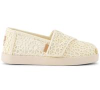 TOMS Alpargata Classic, Espadrillas Slip-On Bambine e Ragazze, Natural Moroccan Crochet, 4 UK Child