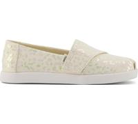 TOMS Alpargata Classic, Espadrillas Slip-On Bambine e Ragazze, Naturale, 2 UK