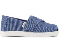 TOMS Alpargata Classic, Espadrillas Slip-On Bambini e Ragazzi, Dark Sky Subtle Stripes, 4 UK Child