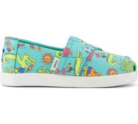 TOMS Alpargata Classic, Espadrillas Slip-On Bambini e Ragazzi, Verde Medio, 32.5 EU