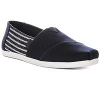Toms Alpargata Classic Woven Trainer Slip On Uomo Blu Navy EU 41-46