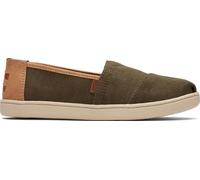 TOMS Alpargata Classica, Mocassino Basso Bambini e Ragazzi, Mensa Vintage Twill Pu Trim, 12 UK Child