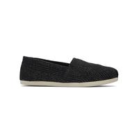 TOMS Alpargata Cloudbound, Mocassino Donna, Black Metallic Linen Stripe, 37 EU
