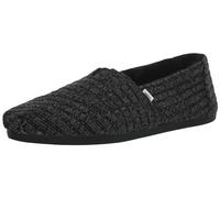 TOMS Alpargata Cloudbound, Mocassino Donna, Black Rib Knit/Faux Fur, 36.5 EU