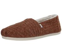 TOMS Alpargata Cloudbound, Mocassino Donna, Burnt Orange Rib Knit/Faux Fur, 37.5 EU
