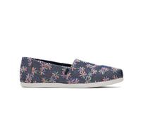 TOMS Alpargata Cloudbound, Mocassino Donna, Navy Multi Embroidered Floral, 37.5 EU