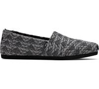 TOMS Alpargata Cloudbound, Mocassino Donna, Pelliccia Sintetica Intrecciata Globale Multi Accogliente Nera, 36.5 EU