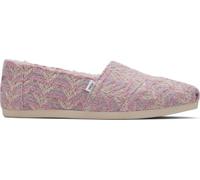 TOMS Alpargata Cloudbound, Mocassino Donna, Pelliccia Sintetica Intrecciata Globale Rosa Vintage, 37.5 EU
