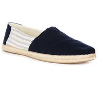 TOMS Alpargata Rope Classic, Mocassino Basso Donna, Navy Stripes, 35.5 EU