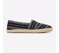 Toms Alpargata Donna Classiche Scarpe Casual Slip On In Rope Nero