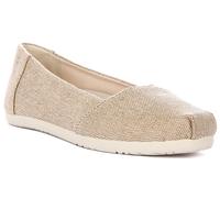 Toms Alpargata Espadrillas Slip On Donna Tomaia In Pelle Naturale
