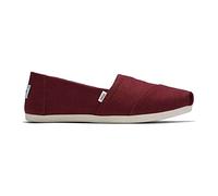 TOMS Alpargata Heritage Canvas, Mocassino basso Donna, Black Cherry, 35.5 EU
