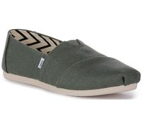 TOMS Alpargata Heritage Canvas, Mocassino basso Donna, Bonsai Green, 40 EU