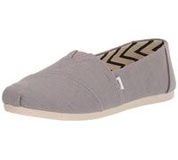 Toms Shoes Scarpe Alpargata Heritage Elastico di Tela Grigio Chiaro Donna Misura 3-8