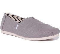 TOMS Alpargata Heritage Elastico Scarpe di Tela Grigio Chiaro Donna Misura 3 - 8