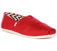 Toms Alpargata Hrtg Eco Fibra Slip On Espadrillas Uomo Trainer IN Rosso EU 41-46