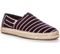 TOMS Alpargata Intrecciato Righe Corda 2.0 Espardrilles Navy Rosso Uomo EU 41-46