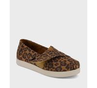 TOMS Alpargata Mocassini Piatti, Marrone Zucchero Mini Leopardato Microfibra, 1 UK, Brown Sugar Mini Leopard Microfibra, 34 EU