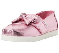 TOMS Alpargata Mocassini Piatti, Rosa Metallizzato Twill/Fiocco, 42, Fiocco Rosa Metallizzato in Twill, 32.5 EU