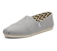 TOMS Alpargata, Mocassino Basso Uomo, Drizzle Grey Heritage Canvas, 42.5 EU