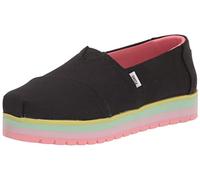 TOMS Alpargata Platform, Piattaforma Bambine e Ragazze, Nero, 38 EU