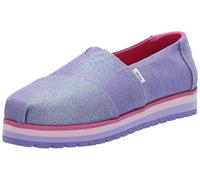 TOMS Alpargata Platform, Piattaforma Bambine e Ragazze, Passionflower Glimmer Twill, 35.5 EU