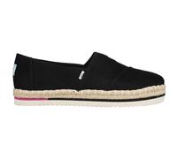 TOMS Alpargata Platform Rope, Piattaforma Donna, Black Heavy Twill, 37.5 EU-37.5