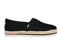 TOMS Alpargata Platform Rope, Piattaforma Donna, Black Heavy Twill, 38.5 EU