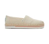 TOMS Alpargata Platform Rope, Piattaforma Donna, Natural Heavy Twill, 37.5 EU