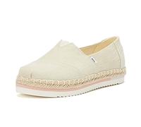 TOMS Alpargata Platform Rope, Piattaforma Donna, Natural Heavy Twill, 40 EU