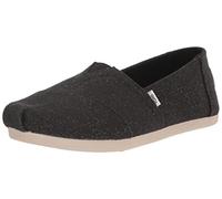 TOMS Alpargata Print Glitter, Mocassino basso Donna, Nero, 42 EU