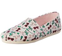 TOMS Alpargata Print, Mocassino Basso Donna, Grey Flamingo, 36 EU