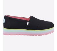 Toms Alpargata Ragazze Junior Platform Scarpe Slip On Multicolore Nera