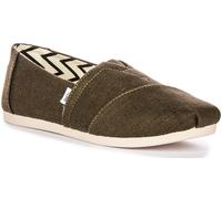 Toms Alpargata Refibra Espadrillas Donna In Verde Scuro UK 4 - 8