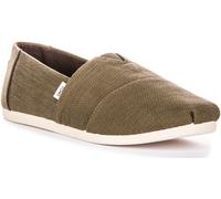 Toms Alpargata Refibra Espadrillas Uomo Scarpe Casual In Verde Oliva EU 41-46