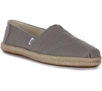 TOMS Alpargata Riciclato Vegano Elastico Espadrillas Corda Suola Grigio Da UK 3