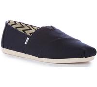 TOMS Alpargata Riciclato Cotone Tela Espadrillas Scarpe Sportive Uomo Blu Taglia
