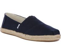 TOMS Alpargata Riciclato Vegano Elastico Espadrillas Corda Suola Grigio Da UK 4