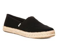 Toms Alpargata Rope 2.0 Espadrille In Tela Scarpe Da Donna Nere UK 4 - 8