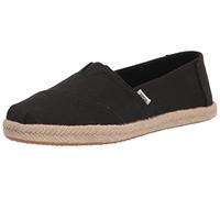 TOMS Alpargata Rope Classic, Mocassino Basso Donna, Total Black, 40 EU