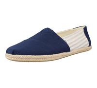 TOMS Alpargata Rope Classic, Mocassino Basso Uomo, Stripes Blue Navy, 45 EU