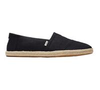 TOMS Alpargata Rope Classic, Mocassino Basso Uomo, Total Black, 43 EU