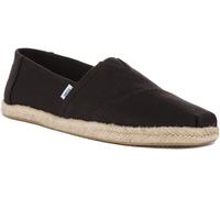 TOMS Alpargata Rope Classic, Mocassino Basso Uomo, Total Black, 42 EU