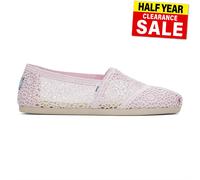 Toms Alpargata Scarpe Donna Floreali Slip On Viola Light Lilac