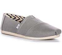 TOMS Alpargata Uomo Slip On Riciclato Cotone Espadrillas Nero Taglia UK 7 - 12