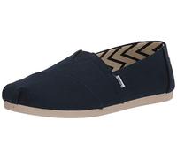 TOMS Alpargata Wide, Mocassino Basso Donna, Navy Wide Recycled Cotton Canvas, 42 EU Larga