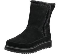 TOMS Bergen - Stivali da neve da donna, Pelle scamosciata nera resistente all'acqua, 41 EU