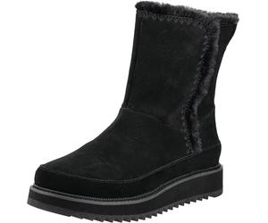 TOMS Bergen - Stivali da neve da donna, Pelle scamosciata nera resistente all'acqua, 41 EU